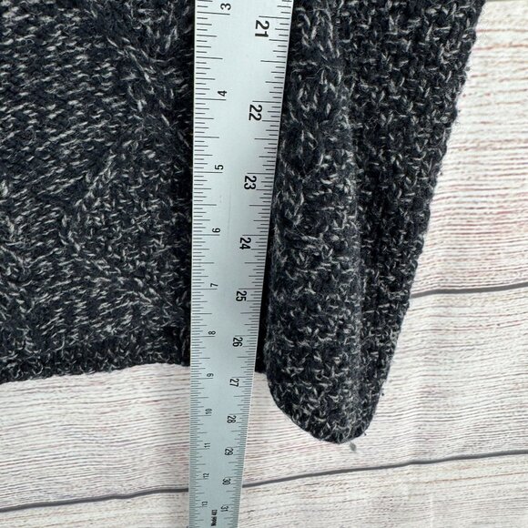 Free People Wool Blend Sweater Shirt Women's Size Medium Blue/Black - Picture 11 of 12